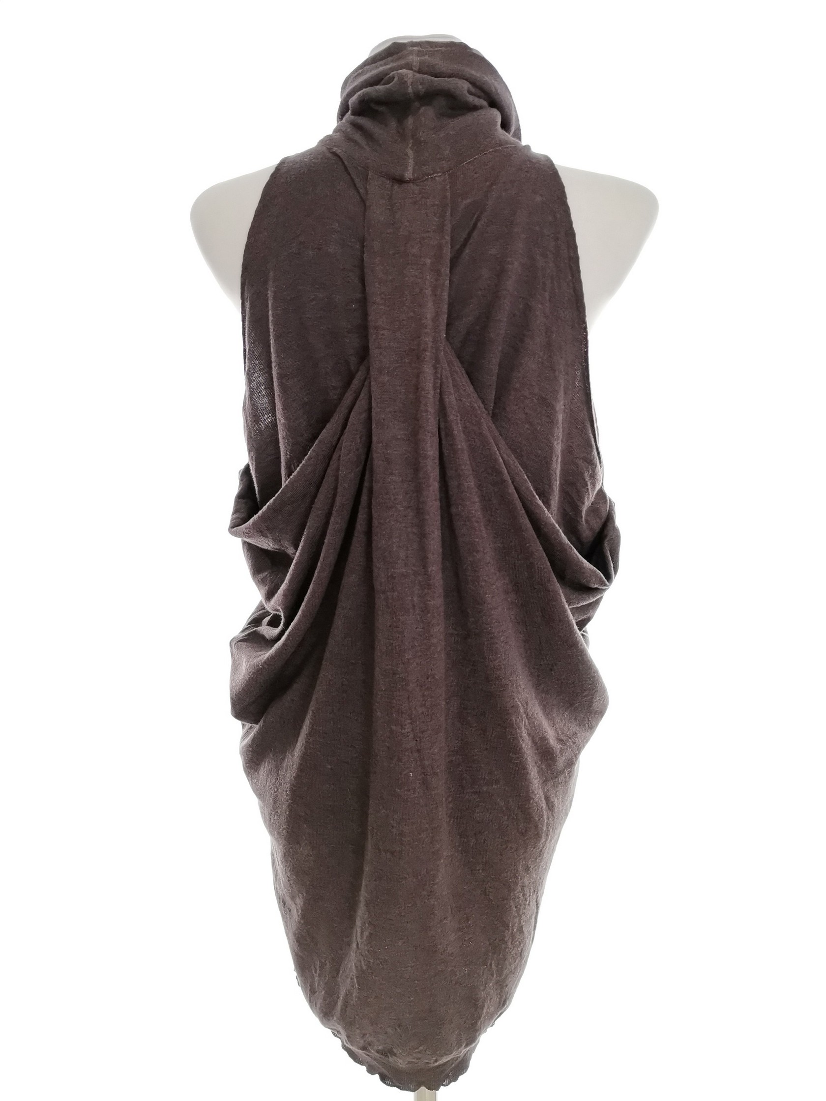 Patrizia pepe Size 1 (36) Lavender Knee-Length Sweater Dress Wool Sleeveless Ov - Picture 3 of 5